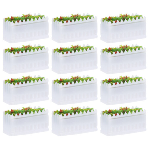36Stk Micro Blumenbeete Weiß Langlebiges Für