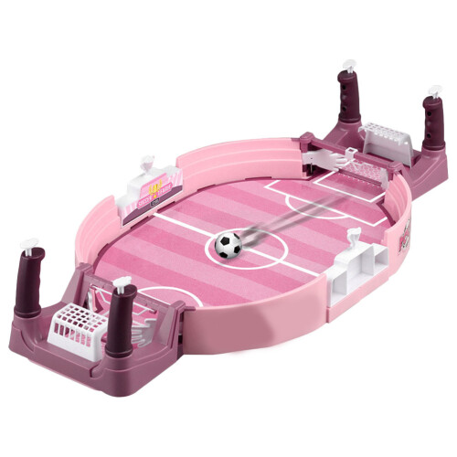 4Sets Kompaktes Kinder Kickertisch Pink