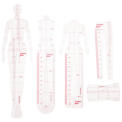 2Ensembles Règle Couture Précision Humanoïde Multi Pour Création DIY