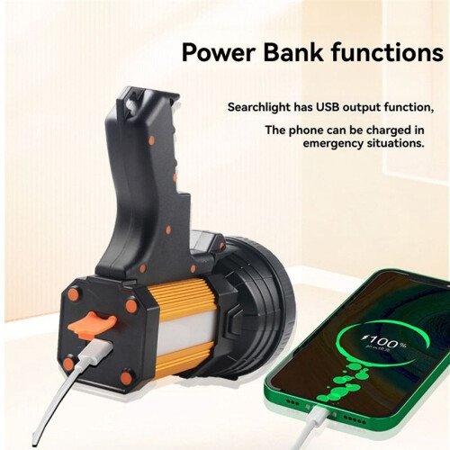 Spotlight  Saving Function, LED Flashlight, Adjustable Tripod and Flash Light for Camping Emergency Walking 2