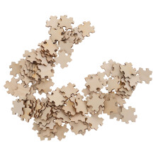 200Pièces Chips Puzzle Bois Beige, Jouet Pour Enfants