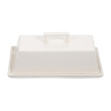 2Sets Premium Ceramic Butter Box with Cover for Microwave Safe Storage