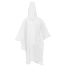 5Pcs Premium White Rain Poncho with Hoodie for Women Travel