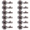 24Sets Durable Double Roller Ball Catch Cabinet Door Latch Dark Brown 1