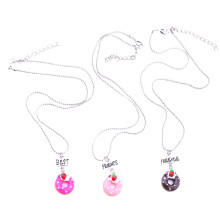 6St Cartoon Ketting Vriendschaps Hanger Alloy Mix Kleuren Set