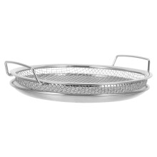 2Sets Stainless Steel Oil Filter Tray for Frying and Steaming