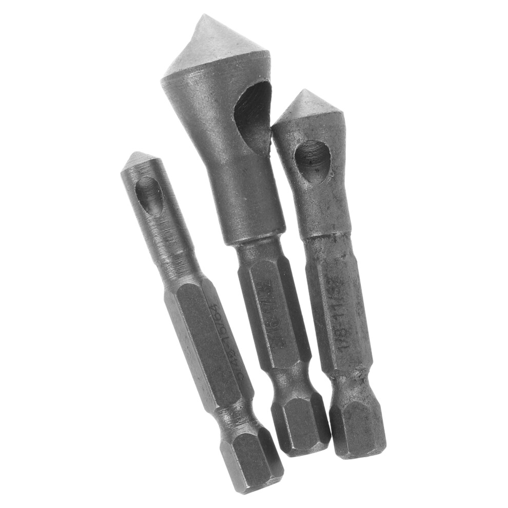 6Pcs Silver Deburring Bit Cobalt Steel Chamfer Tool For Drilling Use 3652346105122