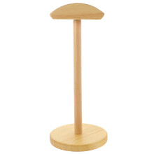 2Pièces Support Casque Bois Beige Organisateur Décoratif