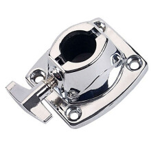 2Pièces Bride Support Cymbale Tom Argent Pour Montage Batterie