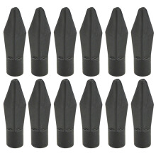 2Sets Black Plastic Arrow Heads for Kids Archery Games