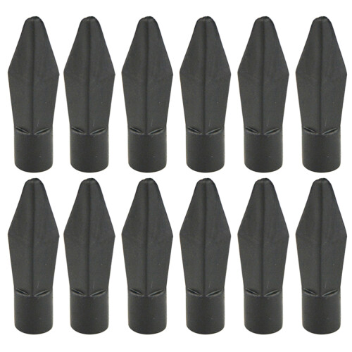 2Sets Black Plastic Arrow Heads for Kids Archery Games