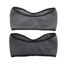 4Pcs Grey Warm Ear Cover Headbands Polar Fleece Winter Sports Wraps