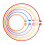 15Pcs DIY Plastic Embroidery Hoops Assorted Colors for Fabric Crafting 1