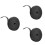 3Stk Wiederverwendbare Organizer Kabelbinder Mit Starkem Halt, Schwarz 6