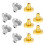 30Pcs Screw Earrings Backs Locking Brass Skin Friendly Assorted Colors 1
