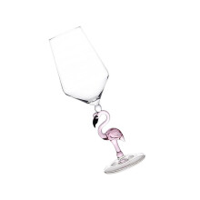 2Pcs Pink Flamingo Shape Glasses for Home Use