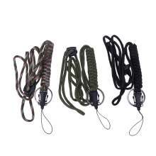 9St Zwarte Paracord Keychain Lanyard Voor Sleutels En Telefoons