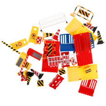 160Pcs Kids Mini Traffic Cones and Road Block Toys Assorted Colors