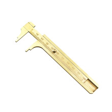 2St Lichtgewicht Gouden Messing Meetklok Vernier Caliper Zakformaat