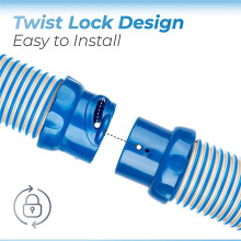 3.28FT R0527700 Pool Vacuum Hose X77094 Hose AdapterTwist Lock Mangueira PeçAs de ReposiçãO para MX6 MX8 Pool Cleaner (3 Pack)