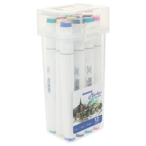 36Pièces Marqueurs Double Pointe Portable Pour Étudiants