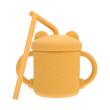 2St Peuter Drinkbekers Met Zachte Rietjes Beer Silicones