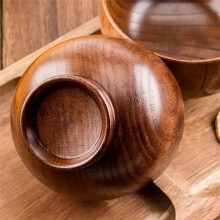Neue Chinesische Holzschüssel mit Vollholz und Jujube. Instant-Nudelschüssel, Suppenschüssel, Wärmeisolierende, Sturzsichere Schüssel, 10 cm