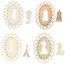 12Pièces Organisateur De Fils À Point De Croix Bois Durable Beige
