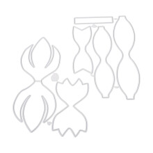 4Ensembles Outils Découpe DIY Acier Carbone Durable Transparent