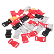 90Pcs Assorted Color Plastic Release Buckles for Bag Repair and Crafts