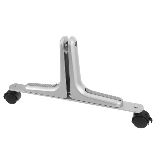 Support Paravent Roues Argent Aluminium Pour Usage Maison