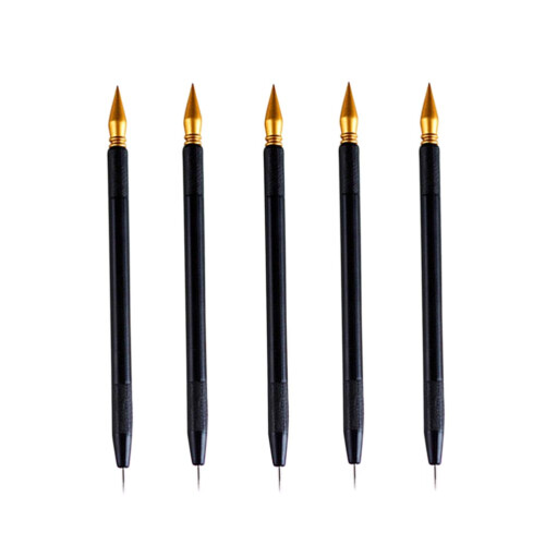 10Pièces Stylo Scratch Noir Forme Pour Peinture Facile