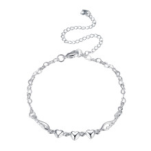 3Pièces Bracelet De Argenté Pour Peau Usage