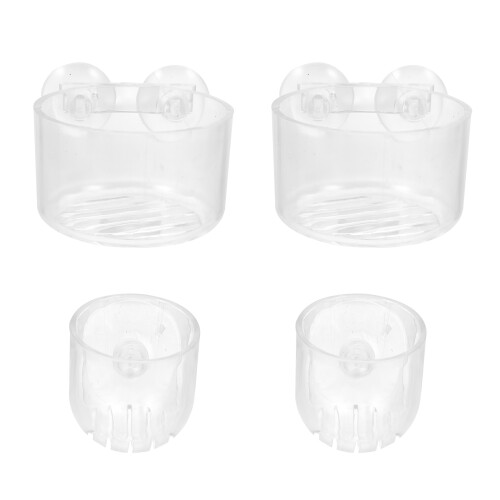 12Pièces Bols Feeding Avec Ventouse Pour Aquarium Douce 1