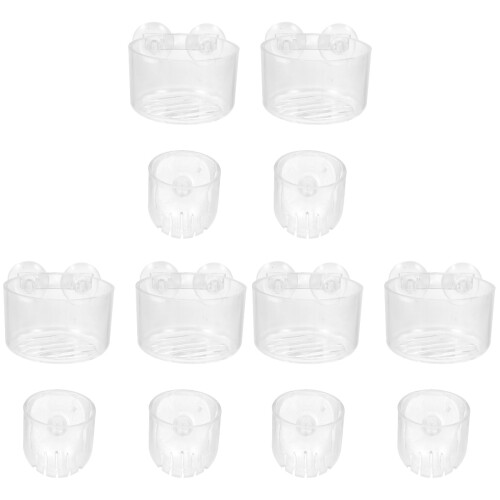 12Pièces Bols Feeding Avec Ventouse Pour Aquarium Douce 2