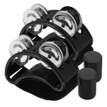 4PiĂšces Accessoires Percussion Plastique Noir Pour Enfants Et Groupes