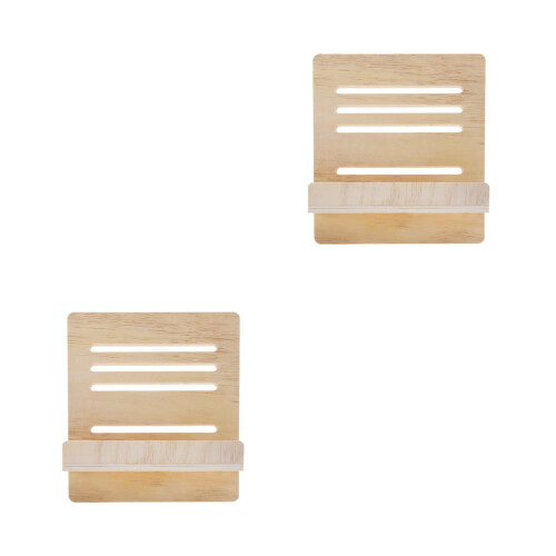 2Pièces Support De Bois, Multi-Usage, Clip Élastique, Lisible 1