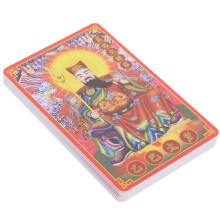 30Pièces Carte Amulette Feng Shui Tai Sui Or Chance Décor Assorti
