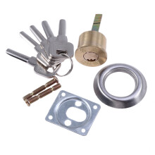 3Pcs Rim Lock Cylinder Set Solid Brass Pins Assorted Colors with Keys