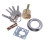 3Pcs Rim Lock Cylinder Set Solid Brass Pins Assorted Colors with Keys 1