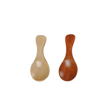 2Pièces Cuillères Courtes En Bois Naturel Pour Condiments Café