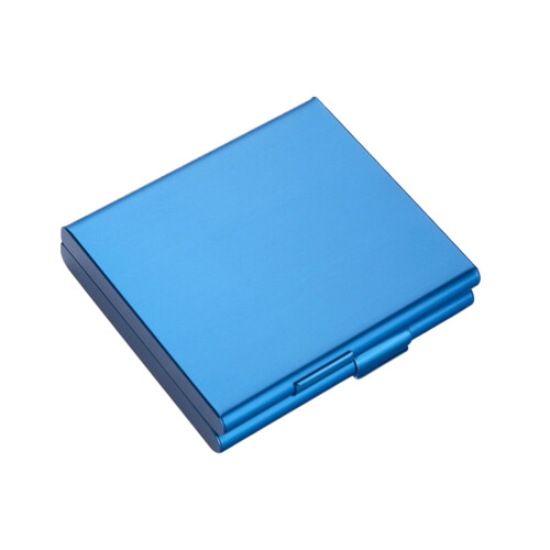 2Pcs Sky-Blue Clamshell Case Stylish Pocket Storage Holder