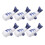 18Pcs Portable White Ceramic Whale Chopsticks Rest Tableware Supplies 1