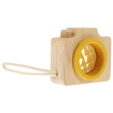 5Pcs Yellow Wooden Kaleidoscope Toys for Kids Party Favors and Decor