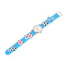 3Pcs Kids Cartoon Sports Watch Blue Soccer Ball Design for Boys