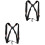 2Pièces Sangles Poitrine Saxophone Nylon Noires Ajustables 3