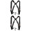 2Pièces Sangles Poitrine Saxophone Nylon Noires Ajustables 5