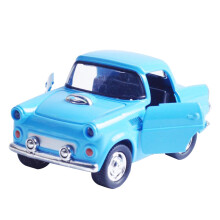 2Pcs Blue Alloy Inertial Car Toy Pull Back Vehicle Model for Kids