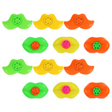 5Sets Unique Plastic Mustache Lip Whistles Kids Party Noise Maker Toy