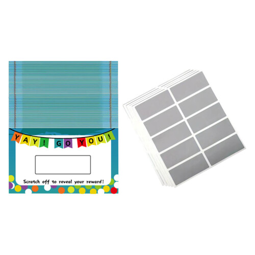 Multi DIY Scratch Off Cards for Craft Projects and Party Games